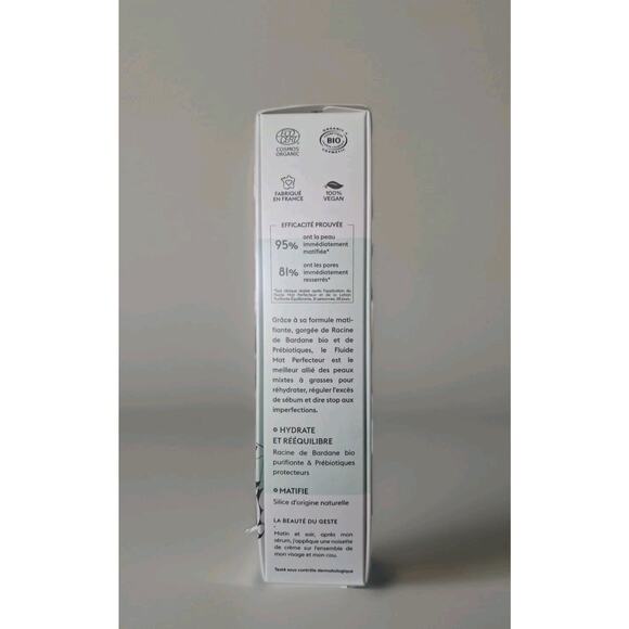 Patyka Paris Pure Matte Perfecting Fluid 40ml Organic Burdock Root Bio Skincare - Picture 2 of 4